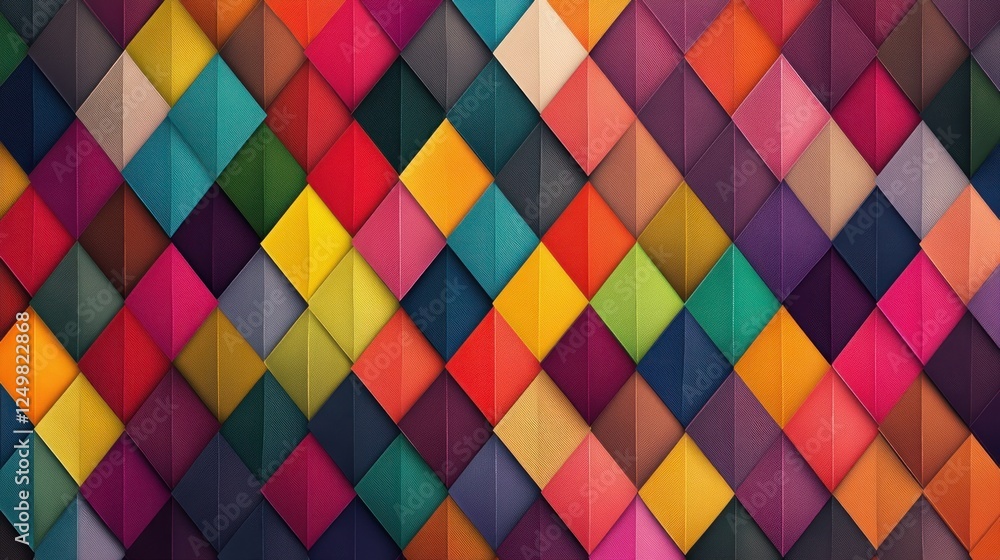 Colorful Diamond Pattern Background with a Modern and Geometric Feel Colorful Diamond Pattern Background with a Modern and Geometric Feel