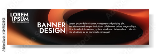 Modern banner design with a warm  desert inspired background