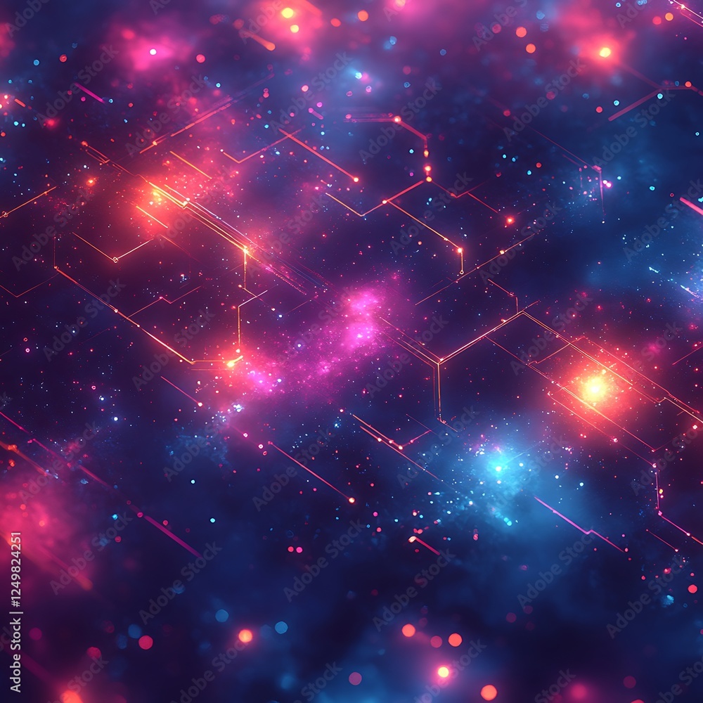 Fototapeta premium Abstract data digital technology futuristic artwork high resolution hd background