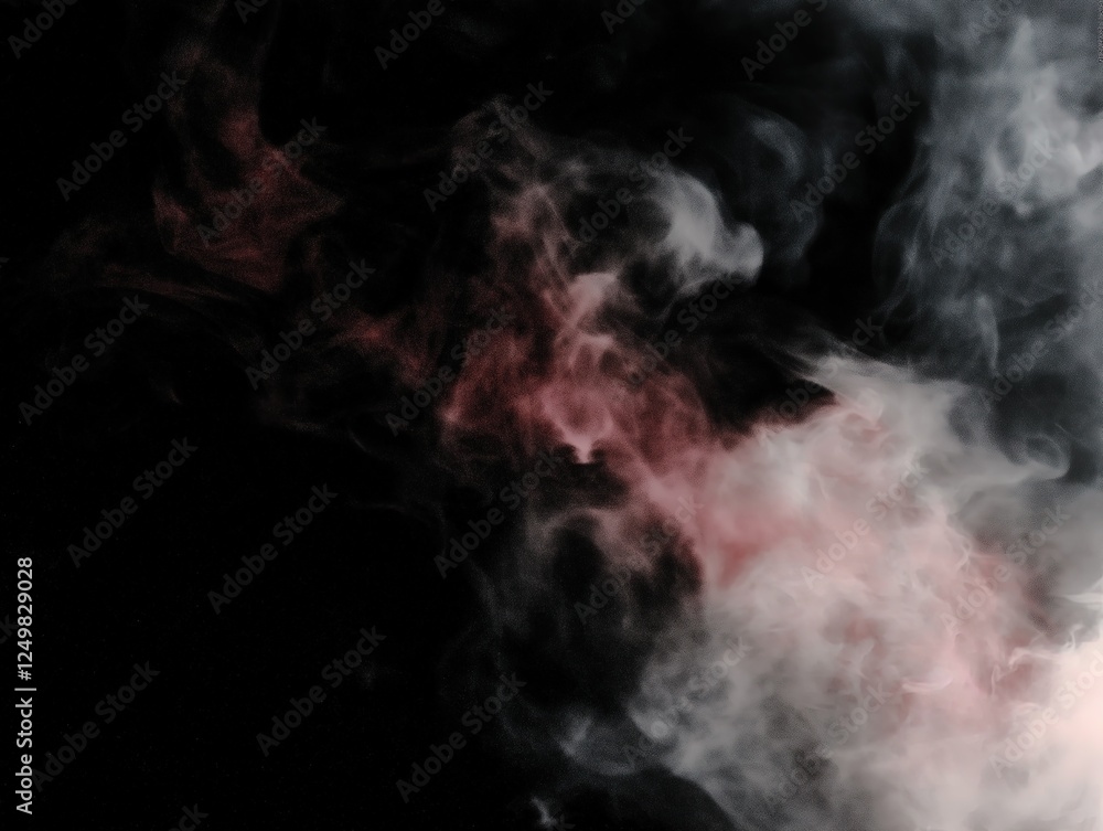 Fototapeta premium pink smoke overlay on dark background