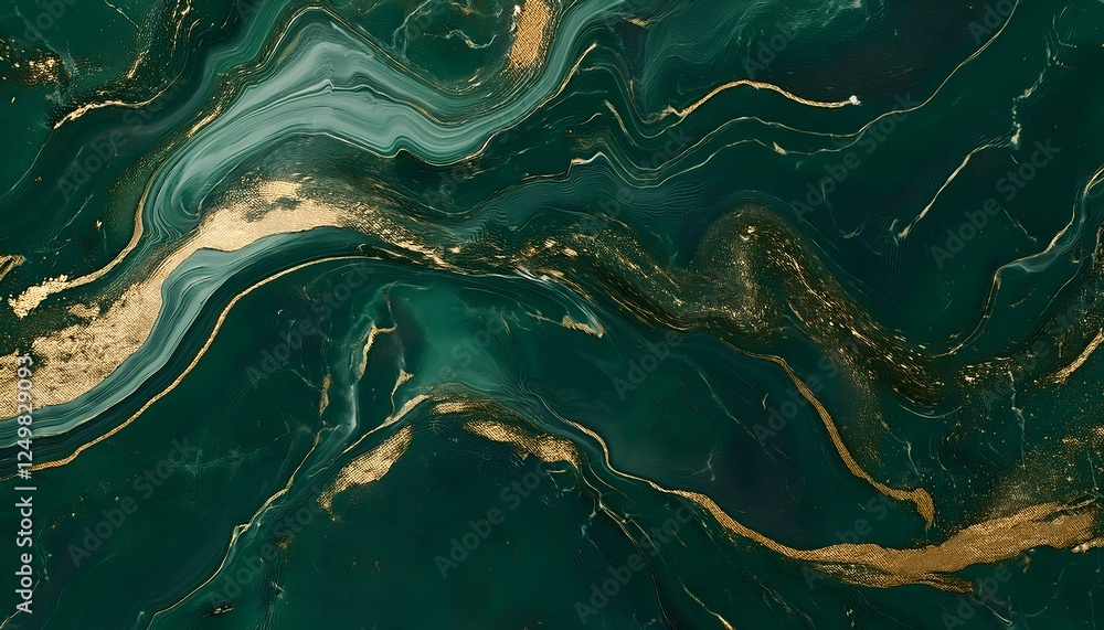 Abstract deep dark-green marble texture with gold splashes, emerald luxury background Abstract deep dark-green marble texture with gold splashes, emerald luxury background