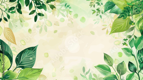 green leaves background