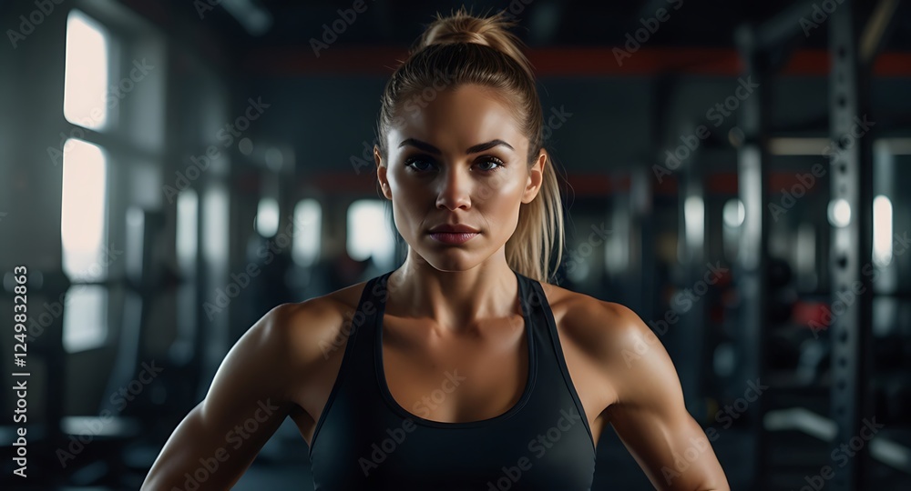 young woman in gym young woman in gym