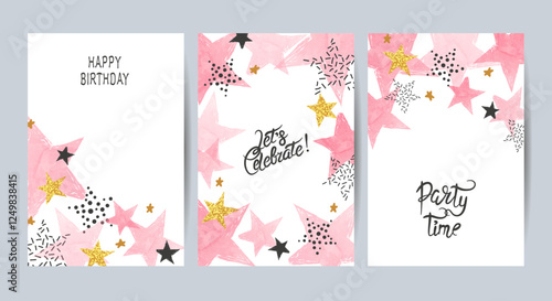 Happy Birthday cards set wi...