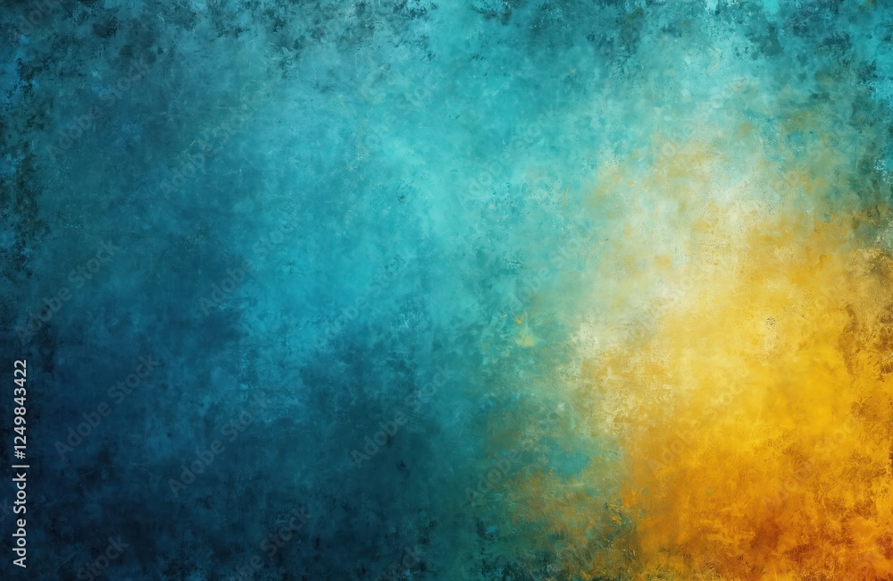 Abstract background with blue, yellow colors. Textured surface looks like vintage film. Possible vintage poster banner. Modern art style. Suitable for graphic design web page. Great for various Abstract background with blue, yellow colors. Textured surface looks like vintage film. Possible vintage poster banner. Modern art style. Suitable for graphic design web page. Great for various