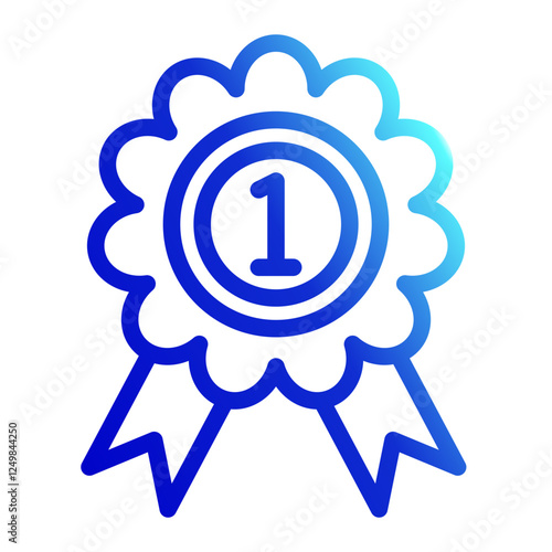 award Icon Line Gradient Style for Training Pack Icon Themes

