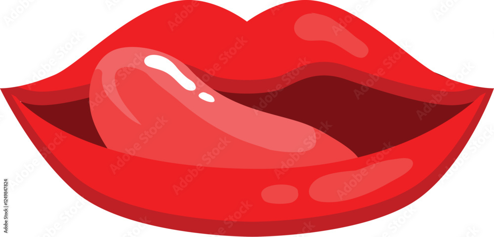 Glossy Red Lips with Shiny Finish and Smooth Texture
Glossy Red Lips with Shiny Finish and Smooth Texture