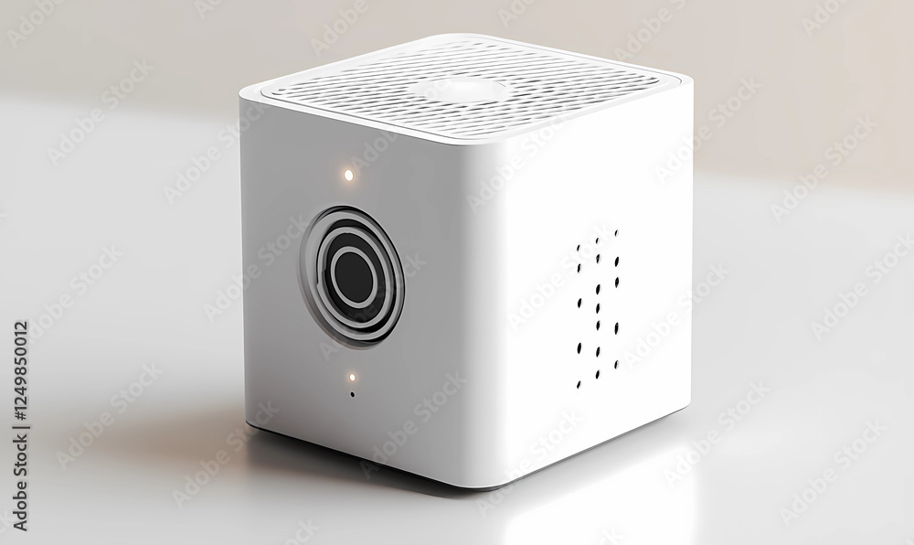 Cube-Shaped Air Quality Sensor with Vents on the Top, Designed for Efficient Indoor Air Monitoring Cube-Shaped Air Quality Sensor with Vents on the Top, Designed for Efficient Indoor Air Monitoring