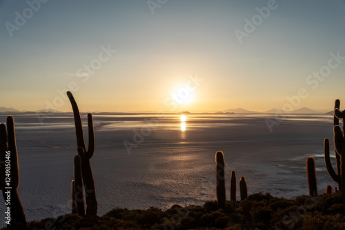 Obraz na płótnie Uyuni Salt Flat in Bolivia w salonie