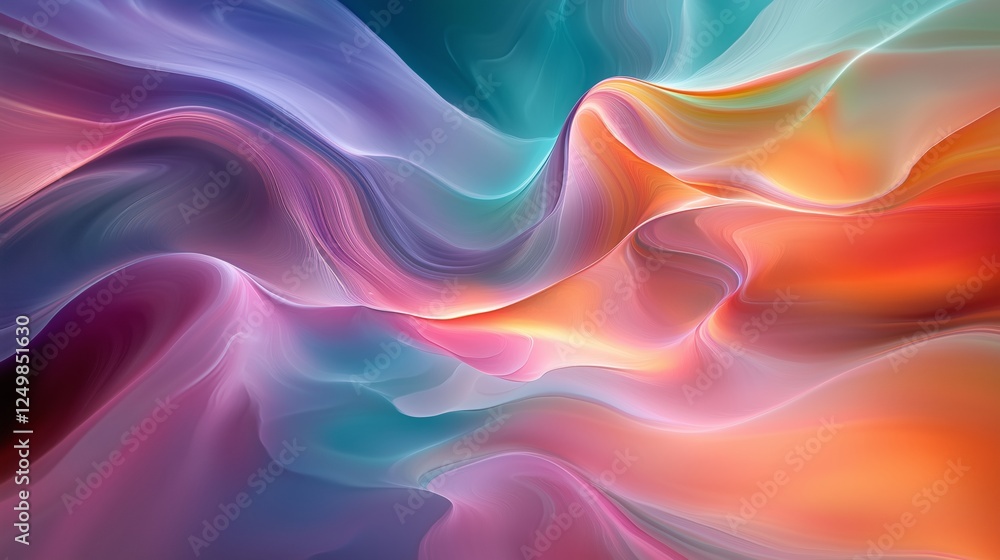 Fototapeta premium Symphony of Flowing Colors