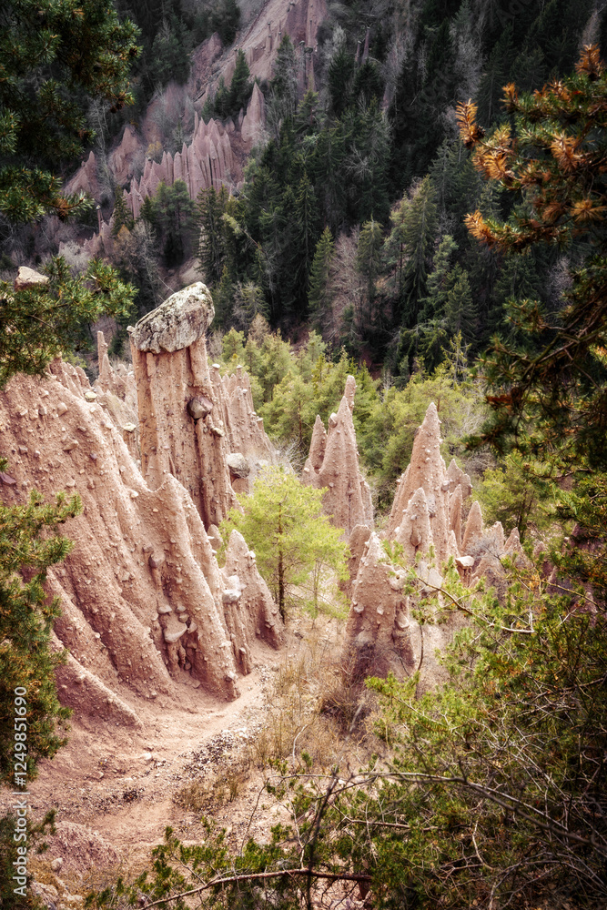 Earth Pyramids in the Dolomites, Italy