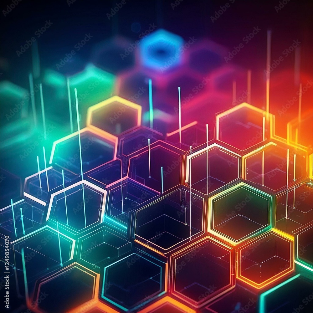 modern scientific background with hexagons, lines and dots background graphic resource modern scientific background with hexagons, lines and dots background graphic resource