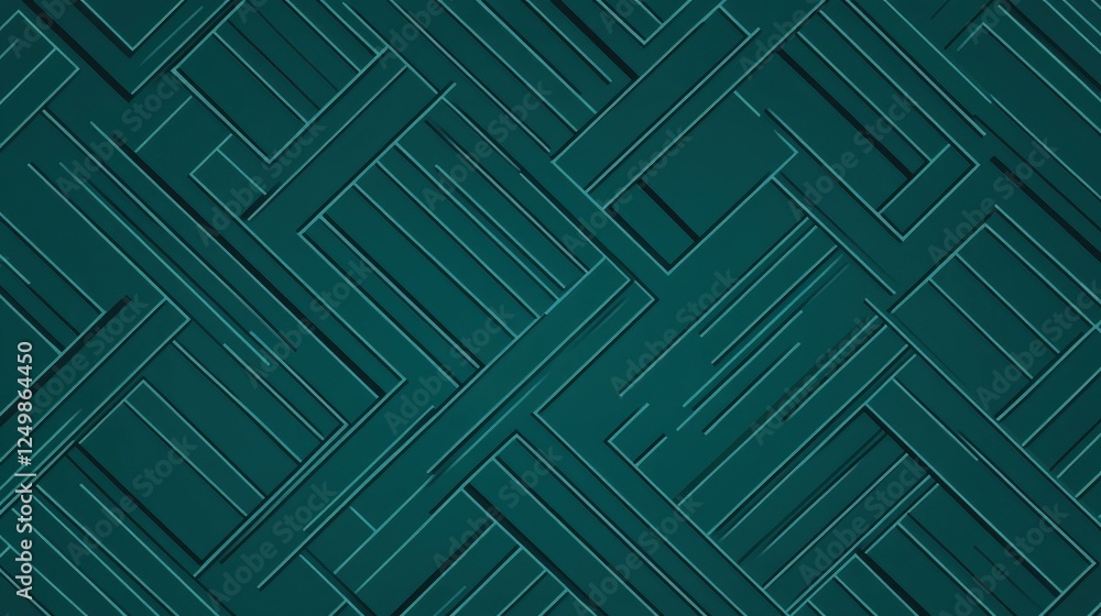 Discover a sleek, modern vector pattern featuring geometric lines, stripes, and subtle textures in elegant teal tones. Discover a sleek, modern vector pattern featuring geometric lines, stripes, and subtle textures in elegant teal tones.