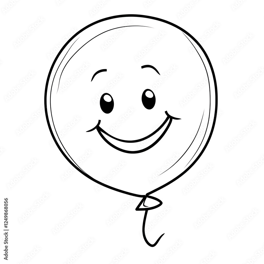 Whimsical Happy Balloon Illustration for Kids' Books Whimsical Happy Balloon Illustration for Kids' Books
