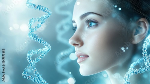 a beautiful lady having the polynucleotides treatment and how refreshed her skin would look after.