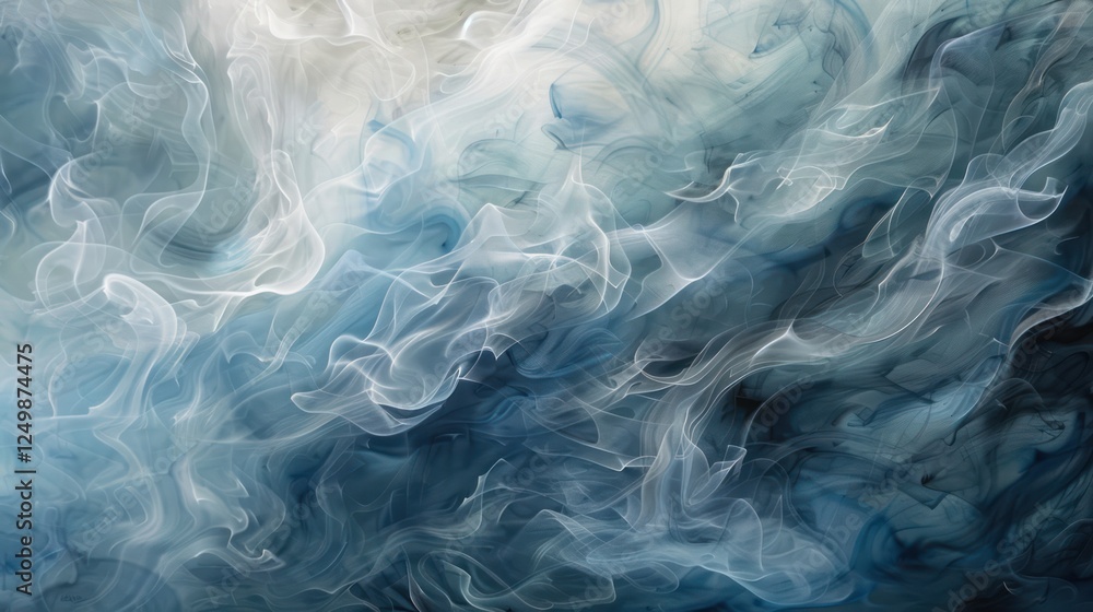 Subtle swirls of gray and blue smoke gently disperse in the air, with soft light rays peeking through, creating a dreamy effect. Subtle swirls of gray and blue smoke gently disperse in the air, with soft light rays peeking through, creating a dreamy effect.