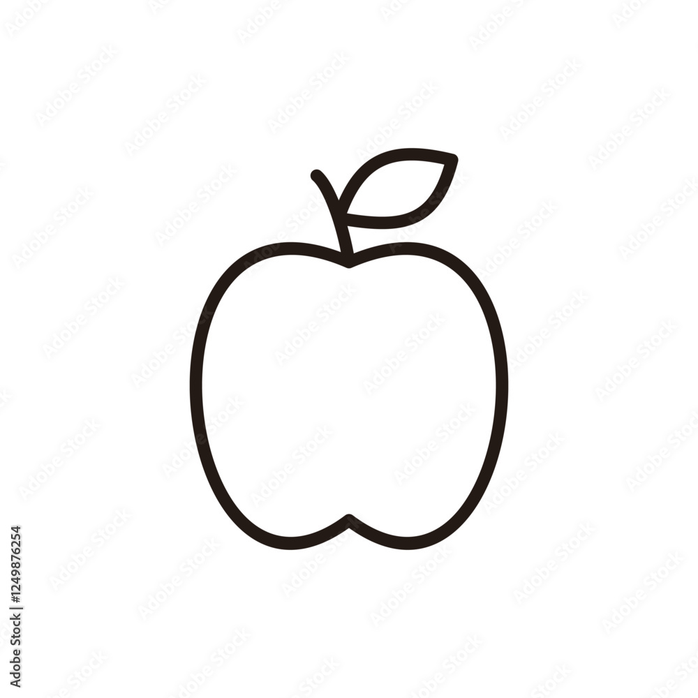 Apple icon vector. Apple sign and symbols for web design. Apple icon vector. Apple sign and symbols for web design.