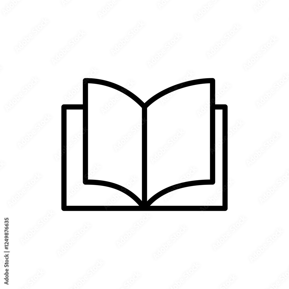 Book icon vector. open book sign and symbol. ebook icon Book icon vector. open book sign and symbol. ebook icon