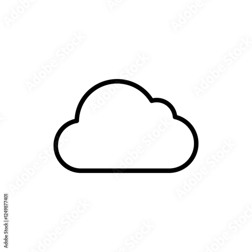 Cloud icon vector. cloud sign and symbol
