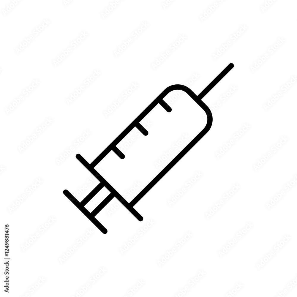 Syringe icon vector. injection sign and symbol.vaccine icon Syringe icon vector. injection sign and symbol.vaccine icon