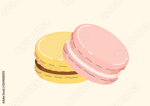 Macaron vector illustration