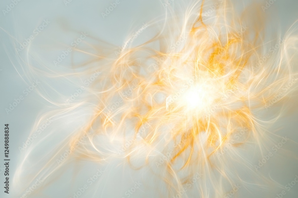 Abstract shimmering light radiates with energy and flowing movement Abstract shimmering light radiates with energy and flowing movement