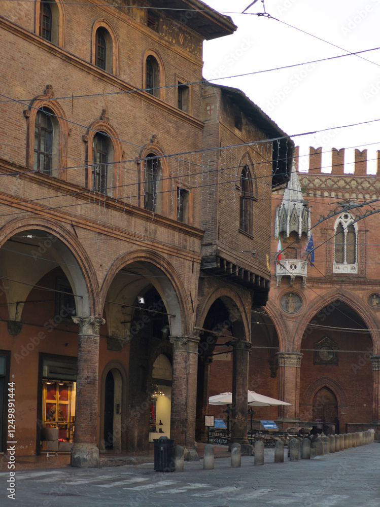 Obraz premium Panorama of Bologna city center, Italy