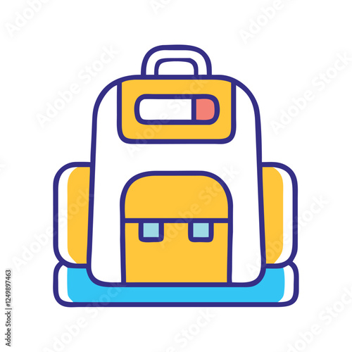 Backpack travel bag illustration