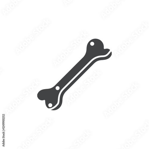 high calcium icon simple thin line vector