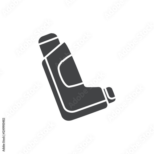 inhaler icon simple thin line vector