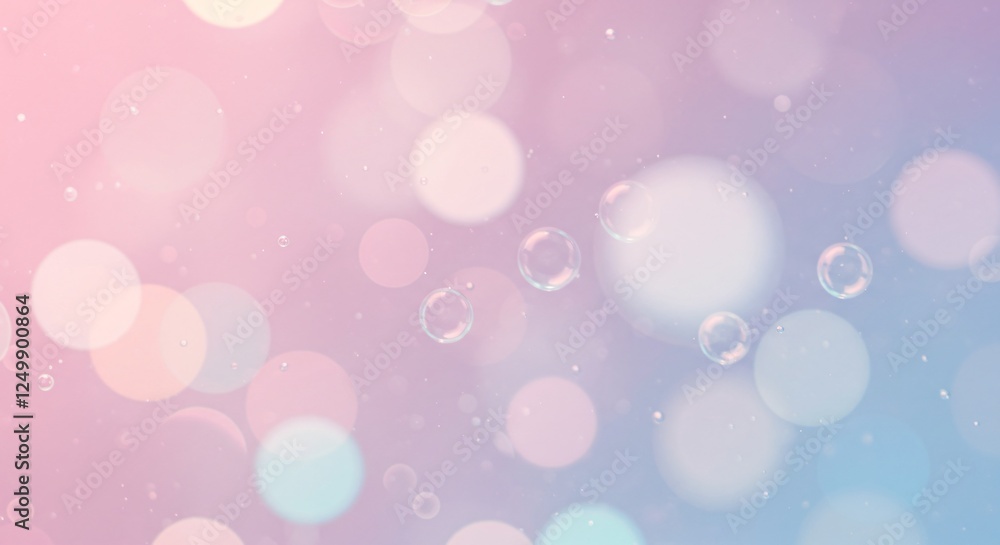 Obraz premium Iridescent bubble textures with a dreamy, ethereal appearance