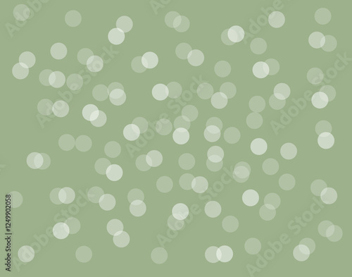 Green background with transparents dots. Design and circle pattern. Soft and dynamic illustration. Backdrop for sales. photo