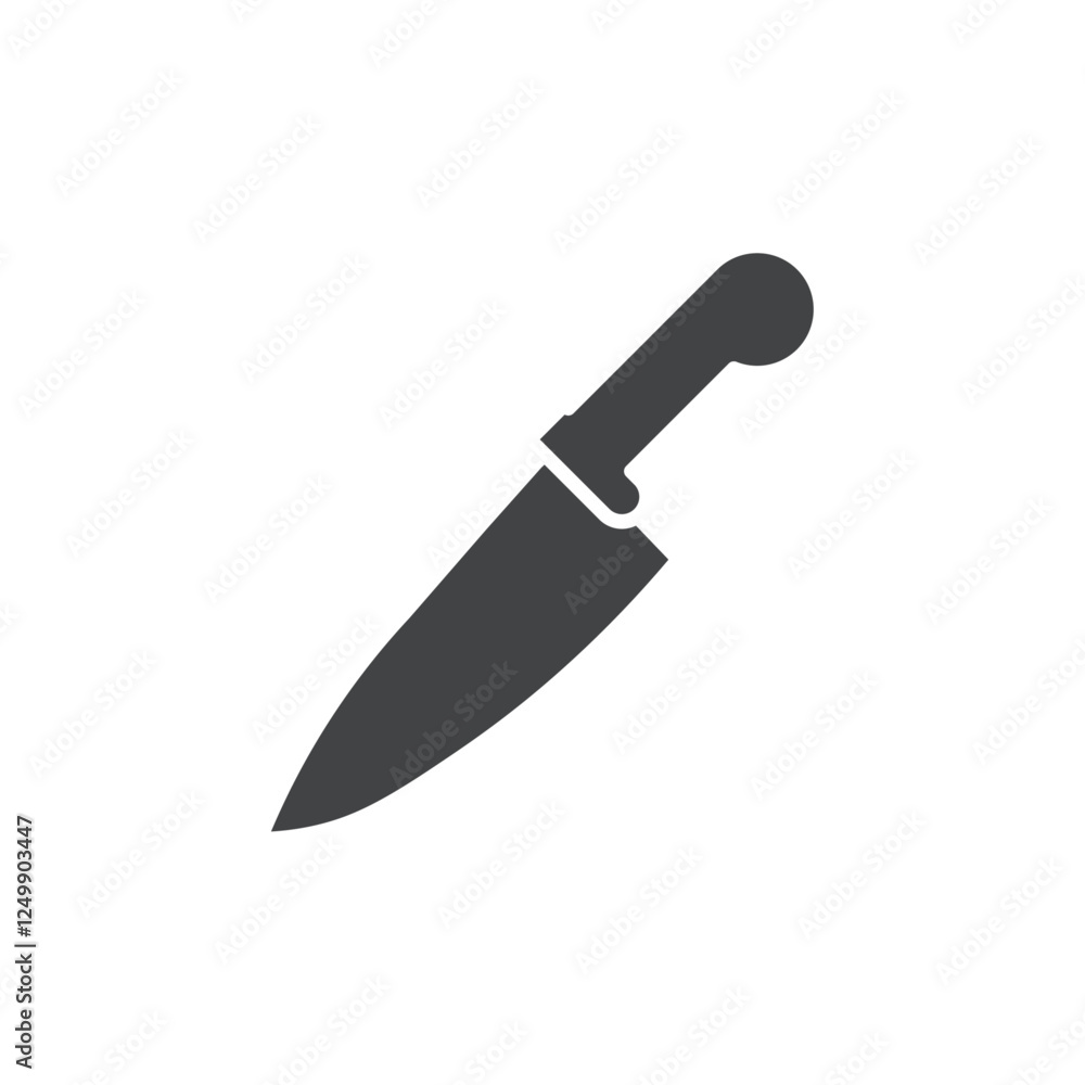 knife icon vector symbol black and white knife icon vector symbol black and white