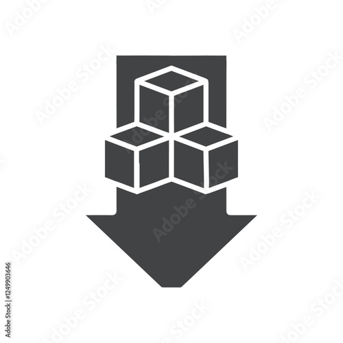 low sugar icon vector symbol black and white