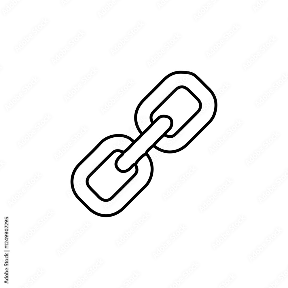 link icon symbol in black white isolated link icon symbol in black white isolated