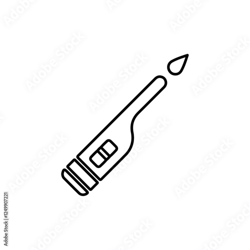 lighter icon symbol in black white isolated