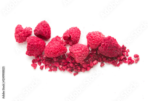 A freeze dried raspberry powder
