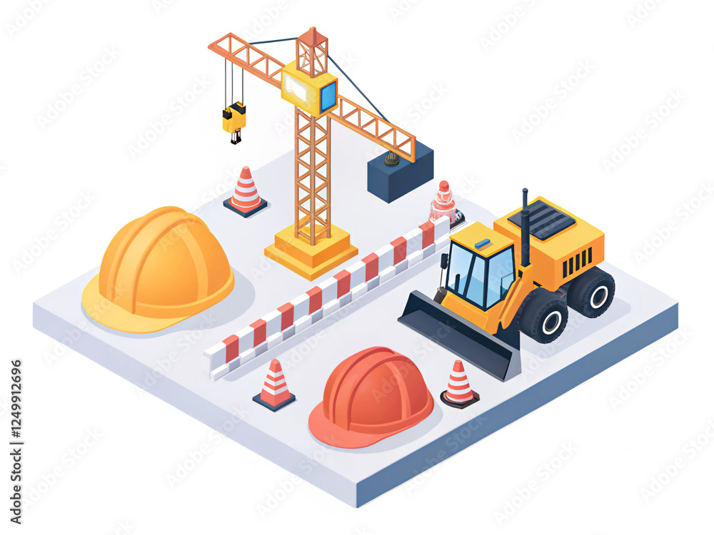 Fototapeta premium construction site design