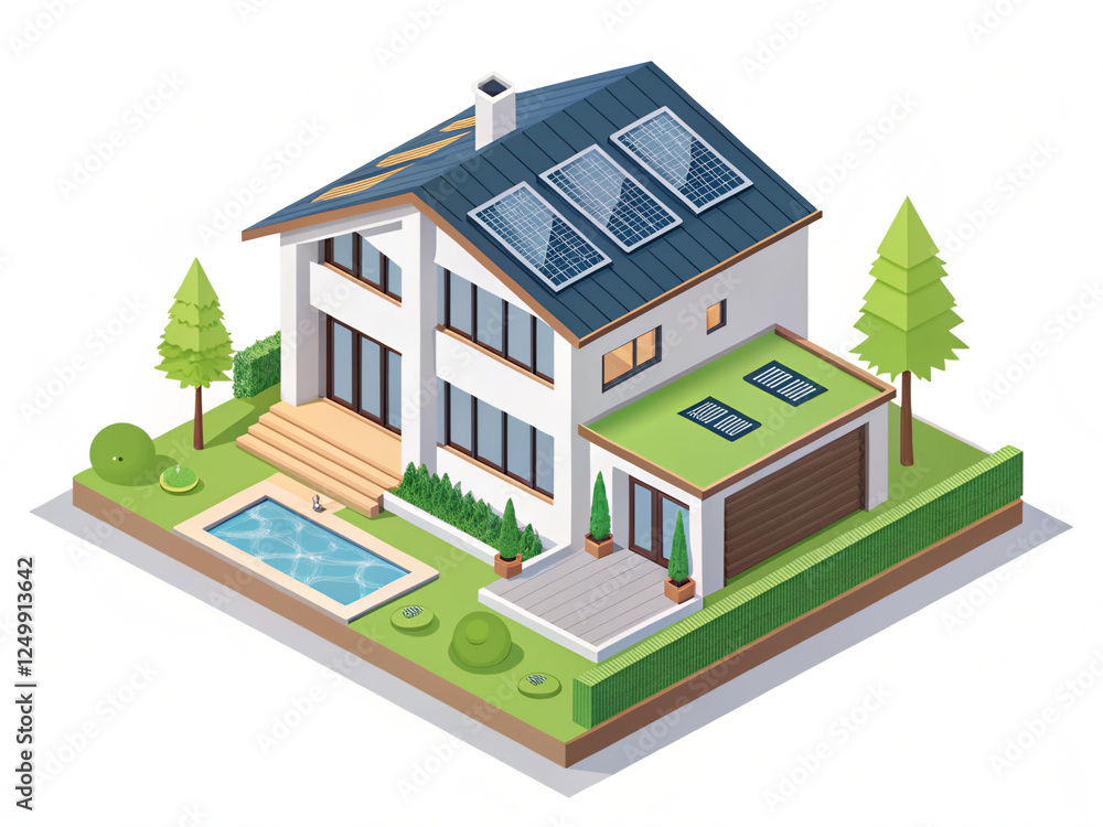 vector isometric house vector isometric house