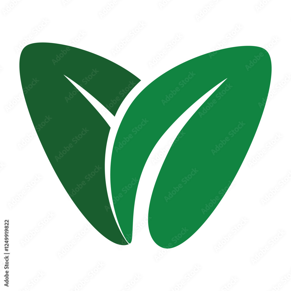 Minimalist Green Leaf Sketch for Modern Branding, Simple Vector at White Background Minimalist Green Leaf Sketch for Modern Branding, Simple Vector at White Background