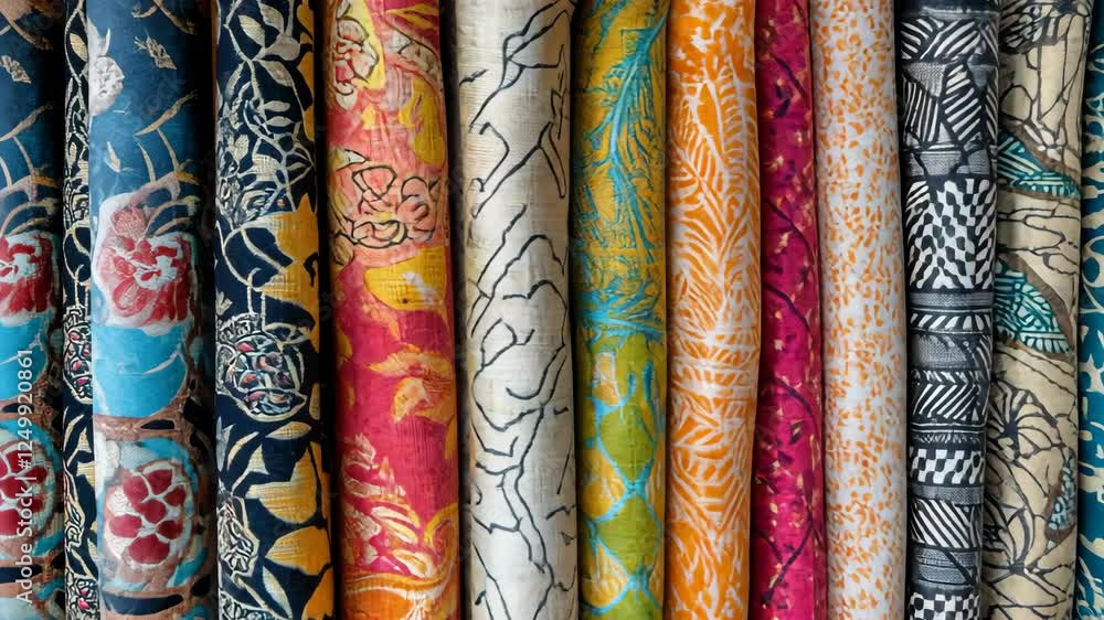 Close-up of vibrant traditional fabric patterns, detailed craftsmanship and vibrant colors, dynamic focus on cultural artistry and preservation Close-up of vibrant traditional fabric patterns, detailed craftsmanship and vibrant colors, dynamic focus on cultural artistry and preservation