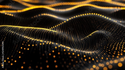 Wallpaper Mural Abstract Golden Waves Torontodigital.ca