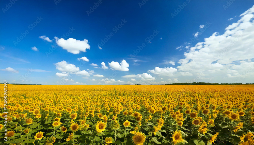 Obraz premium Campo de girasoles