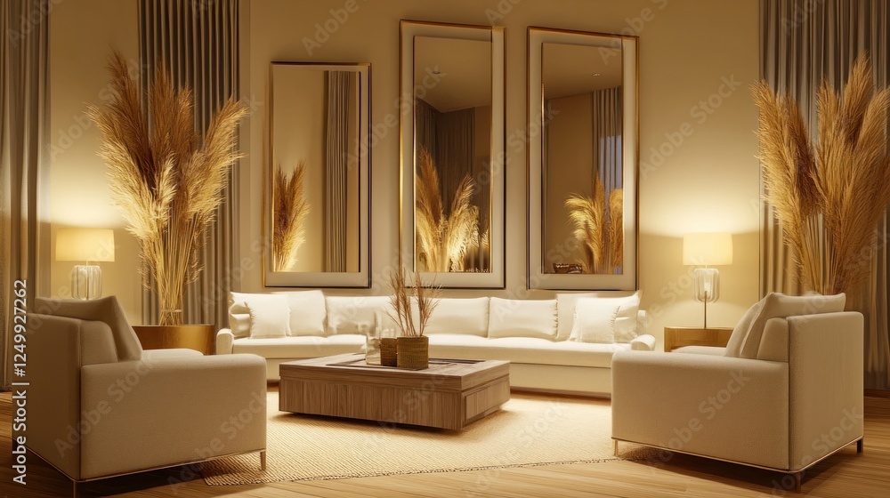 Fototapeta premium Luxury Living Room Interior Design