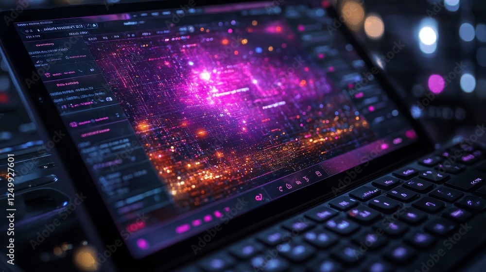 Obraz premium Modern Software Application for Chatbot Development in Business