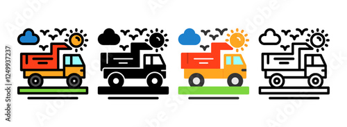 Set of Truck Icon