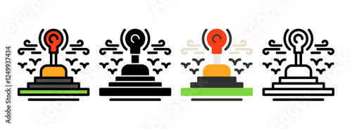 Set of Gearshift Icon