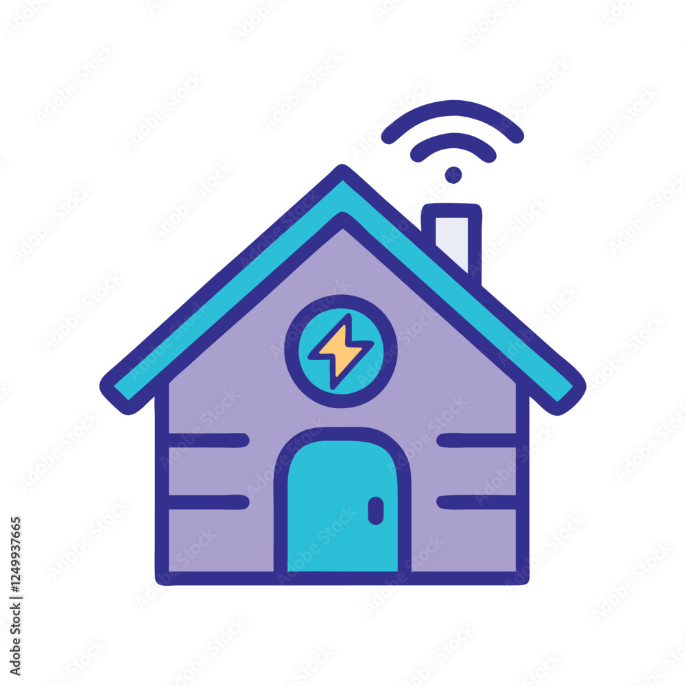 Smart energy home automation illustration Smart energy home automation illustration