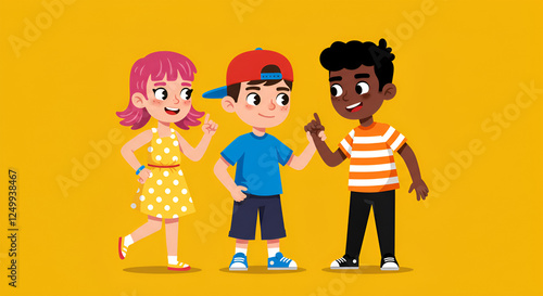 Happy meeting of friends