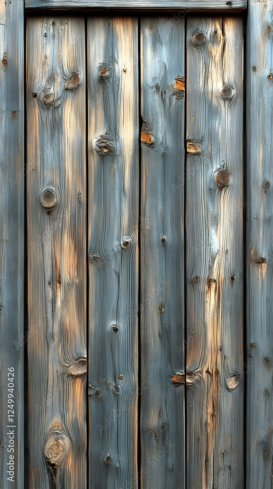 Fototapeta premium Weathered Gray Wooden Door Panels